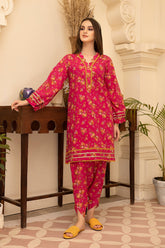 2-Pc Digital Printed Shirt With Printed Trouser CPM23-69